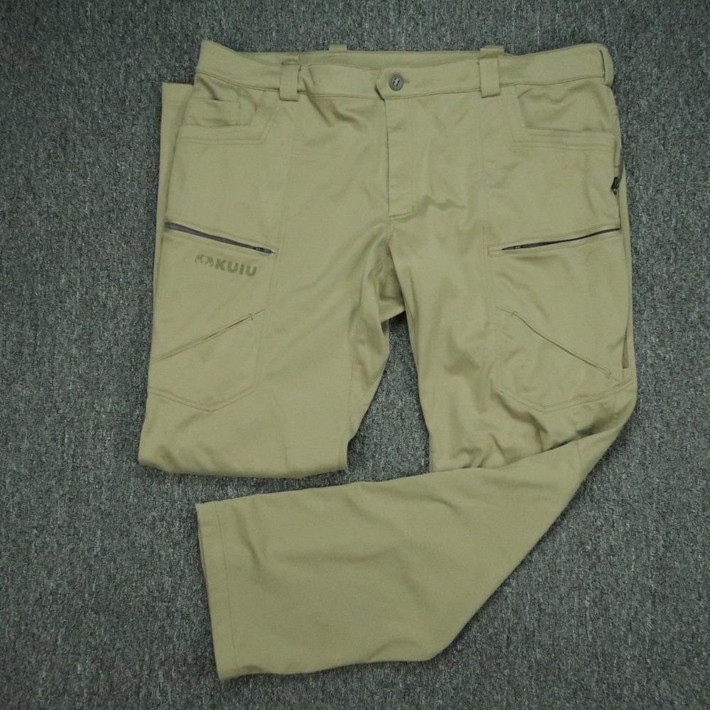 KUIU Pants Mens 44x34 Green Encounter LT Zip Pocket Stretch Hunting Hiking